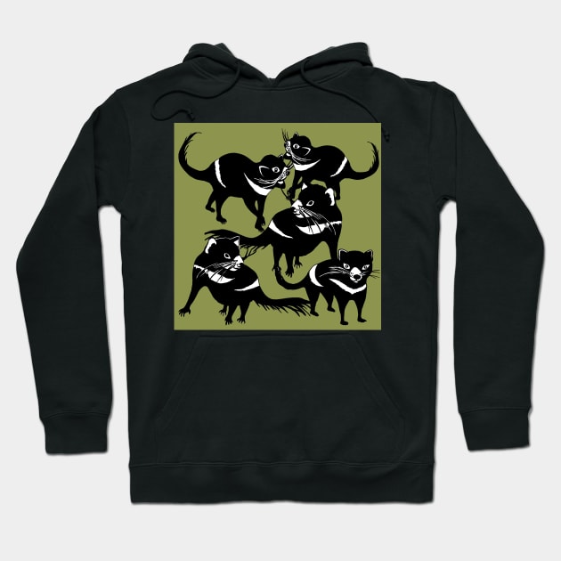 Tasmanian Devil - Endangered Species Hoodie by topologydesign